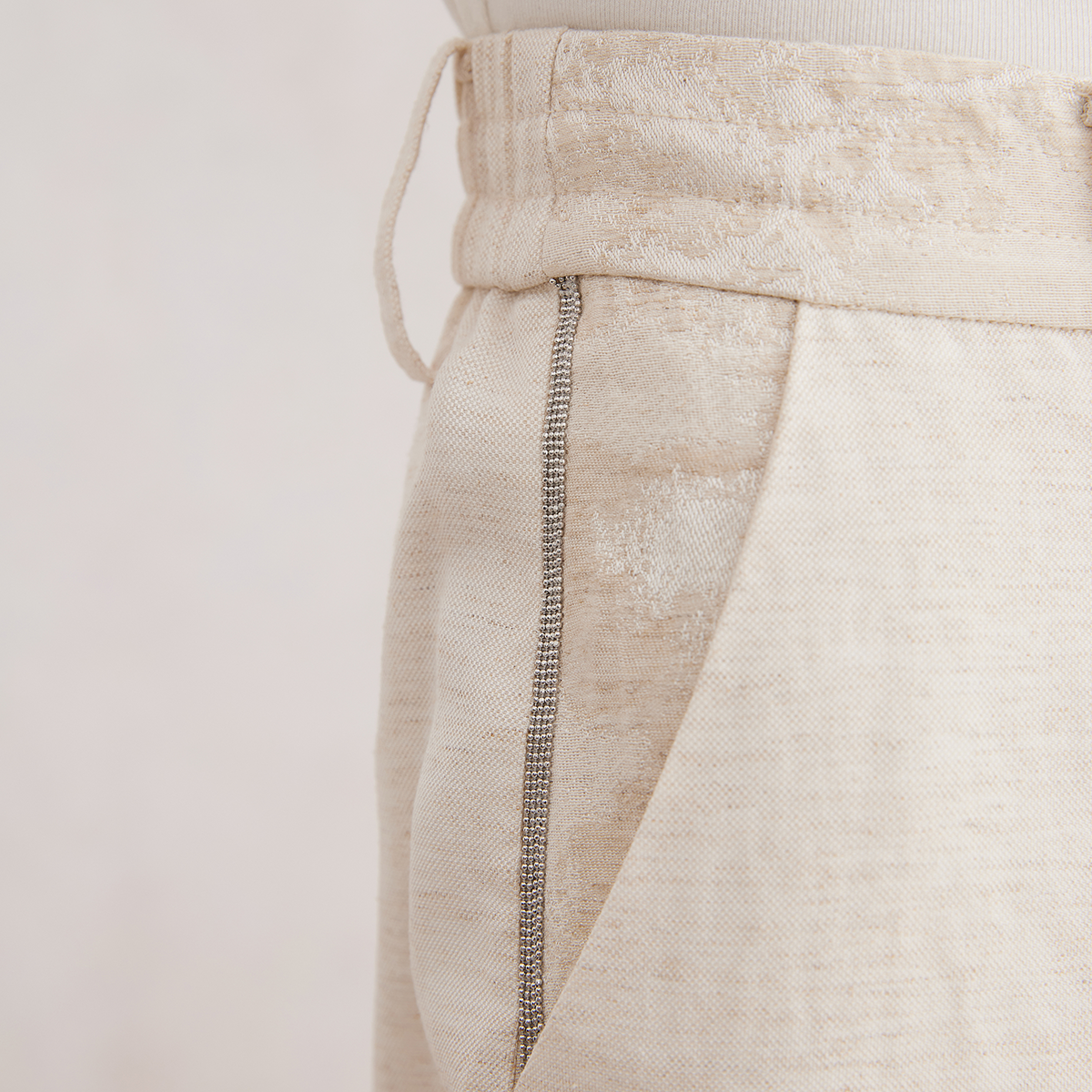 2025 Cotton-Linen Blend Women's Straight-Leg Pants